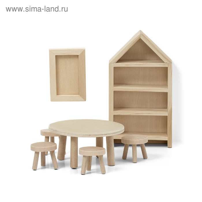 Набор деревянной мебели для домика «Столовая» фотографии