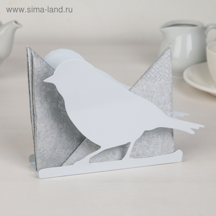 

Салфетница «Щегол», 17.6×4×11.5 см, цвет белый