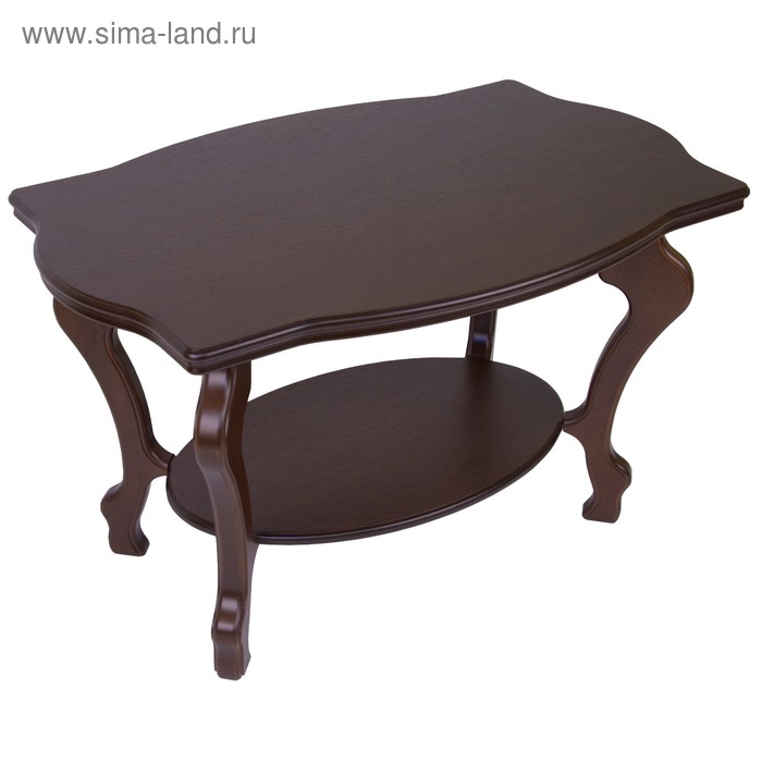 Стол журнальный Берже 1, 940х600х560, Темно-коричневый стол журнальный мебелик берже 1 тёмно коричневый