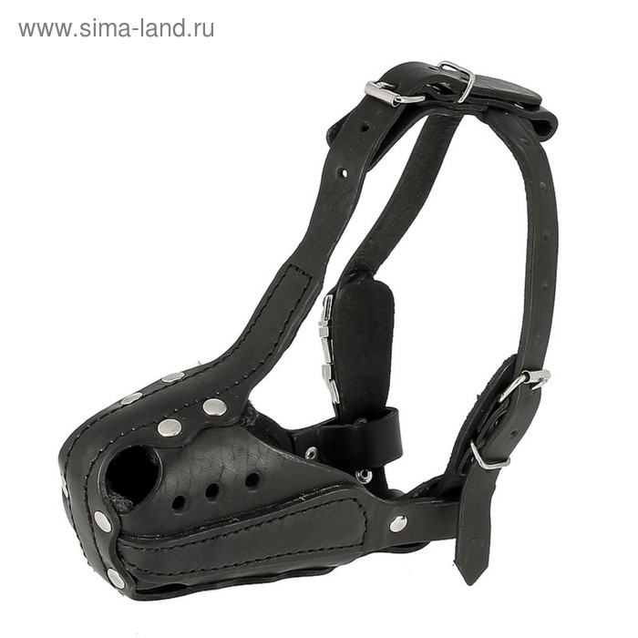 

Намордник кожаный "Атака", полицейский, быстросъемный, с фастексом, размер 3, микс цветов