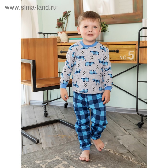 Пижама для мальчиков «Северное сияние», рост 92 см