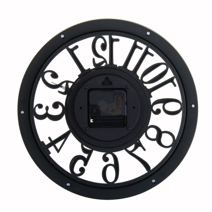 Часы настенные интерьерные "Серия Цифры. Пунктуальность", d=30 см, рама кремовая