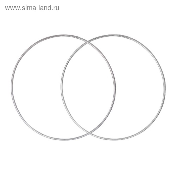 Серьги-кольца «Классика», d=5,5 см, посеребрение серьги кольца кручёные d 3 2см лоза посеребрение 5121294