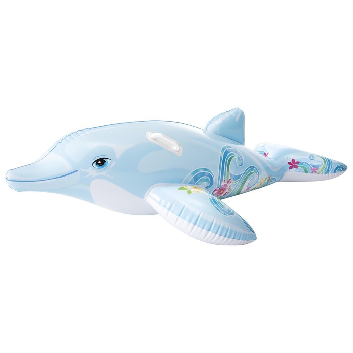 Игрушка для плавания «Дельфин», 175 х 66 см, от 3 лет, 58535NP INTEX игрушка для плавания крокодил 168 х 86 см от 3 лет 58546np intex