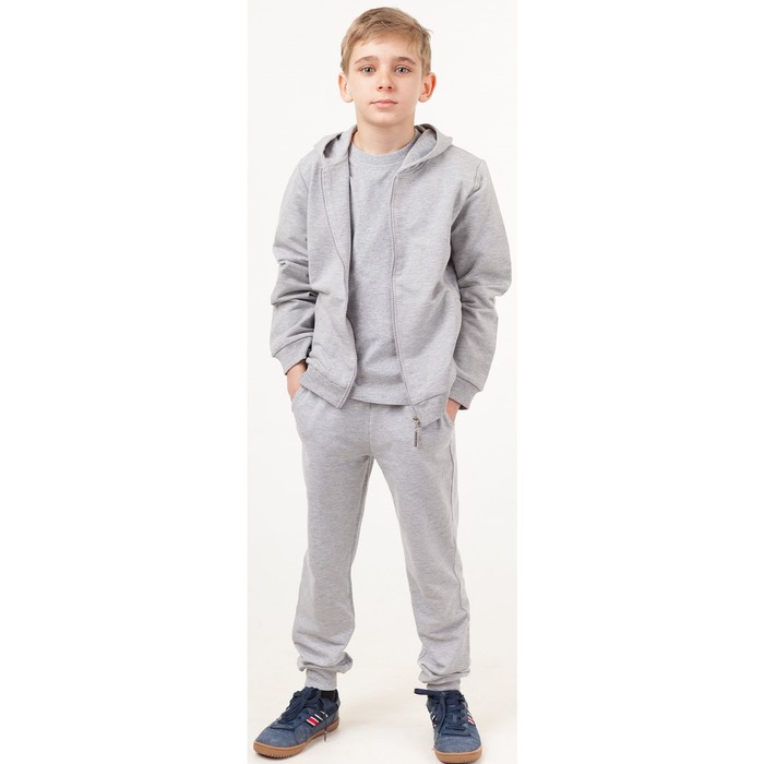Костюм спортивный для мальчика, рост 104 см, цвет серый