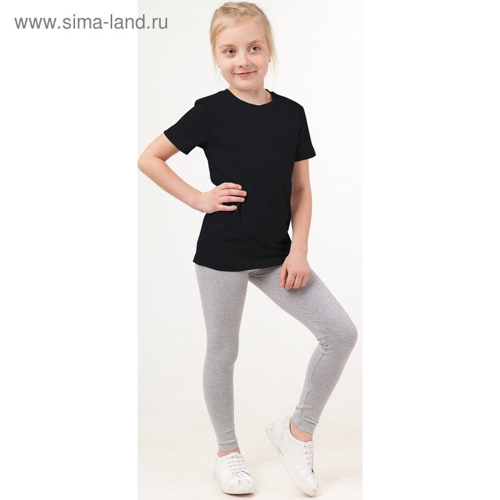 фото Футболка для девочки, рост 158 см, цвет чёрный batik