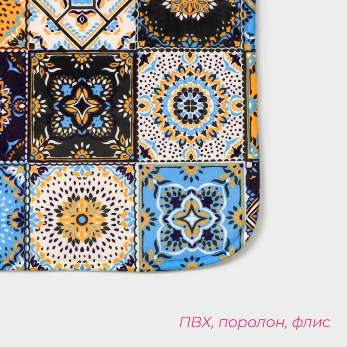 фото Коврик для ванной «богемия», 45×120 см, мозаика доляна