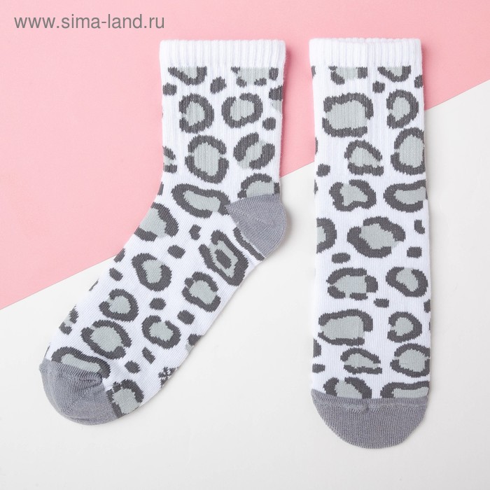 Носки детские KAFTAN «Леопард», размер 16-18, цвет белый