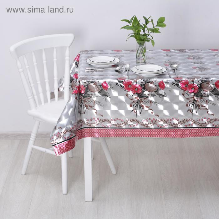 

Клеёнка ПВХ Embossed, ширина 137 см, толщина 0,16 мм, рулон 20 м, цвет серебро