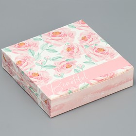 Коробка складная «Нежность», 14 × 14 × 3,5 см