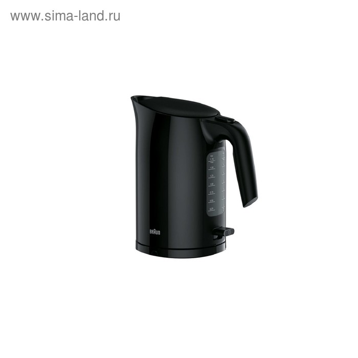 Чайник электрический Braun WK 3100 BK, пластик, 1.7 л, 2200 Вт, чёрный