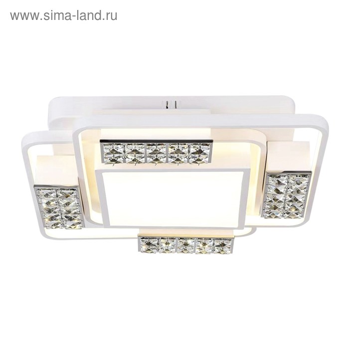 

Люстра Ambrella light Ice FA144, 96Вт LED, 6720лм, 3000-6400К, цвет белый, с ПДУ