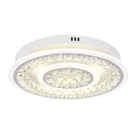 Люстра Ambrella light Ice FA154, 114Вт LED, 7890лм, 3000-6400К, цвет белый, с ПДУ