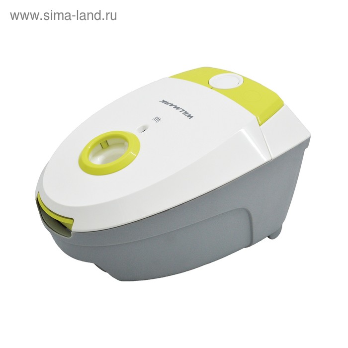 Пылесос WILLMARK VC1610DB, 1600/200 Вт, 1.5 л, серо-белый