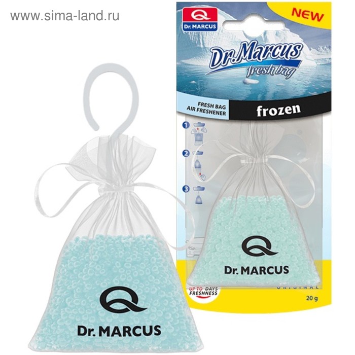 фото Ароматизатор dr.marcus fresh bag "frozen", подвесной, на зеркало, 20 г