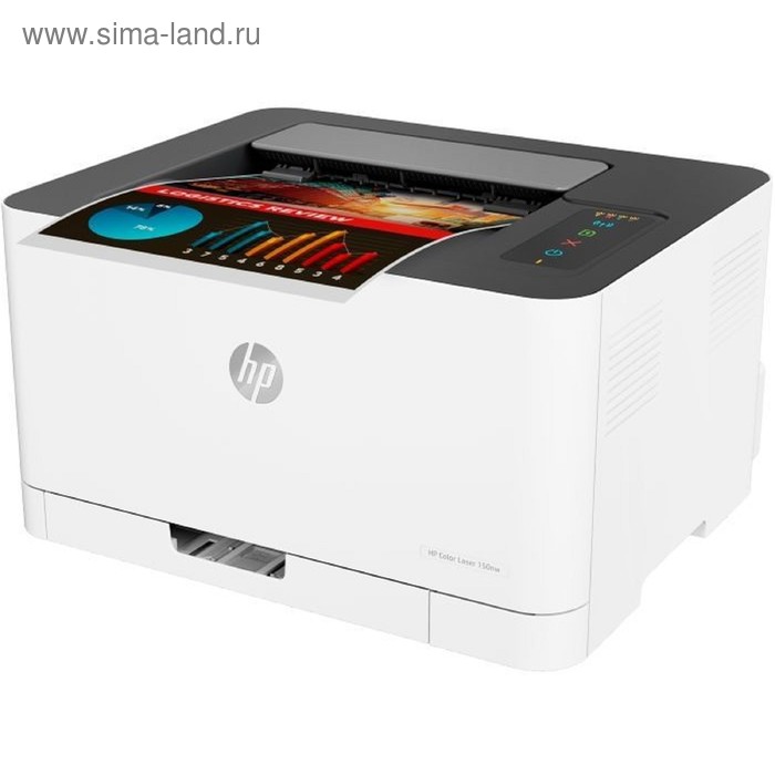 Принтер, лаз цв HP Color LaserJet 150nw (4ZB95A), A4, WiFi принтер лазерный hp laserjet m110we 7md66e a4 wifi белый