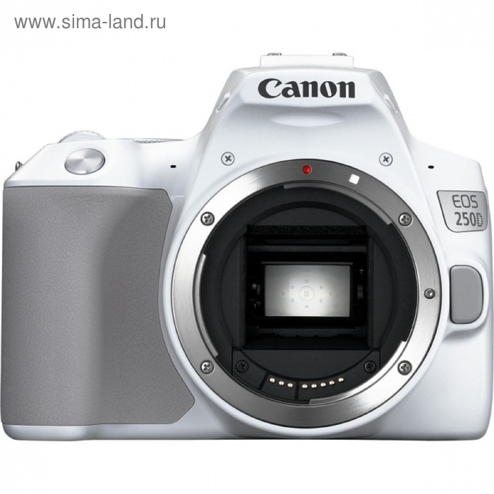 фото Зеркальный фотоаппарат canon eos 250d, 24.1мп, 4k, 18-55мм, ef-s, 3", sdxc, li-ion, белый