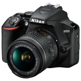

Зеркальный Фотоаппарат Nikon D3500, 24.2мп, 18-55мм, 1080р, FHD, SDXC, черный