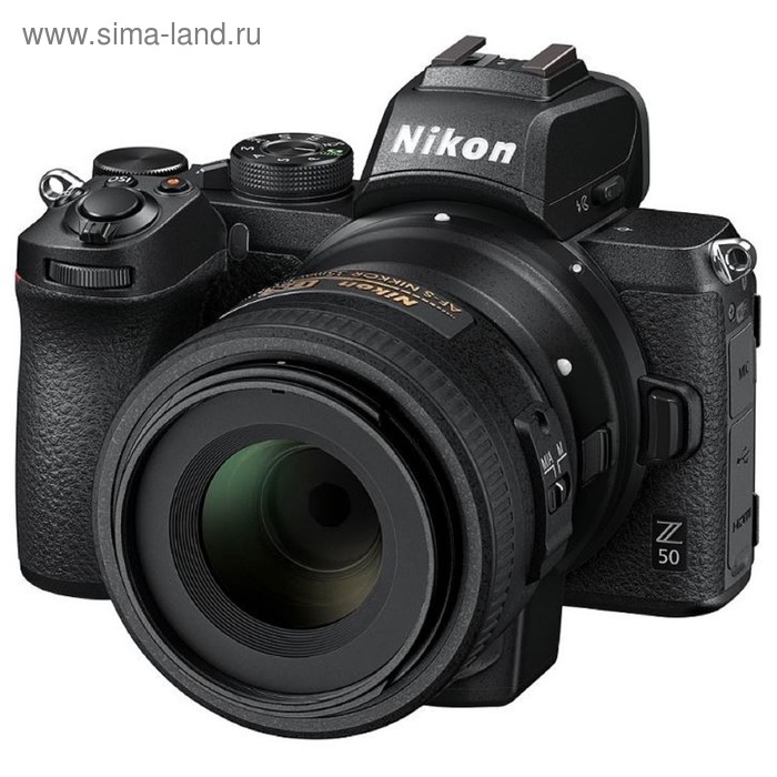 фото Фотоаппарат nikon z50, 20.9мп, 4к, 3.2", wifi, черный