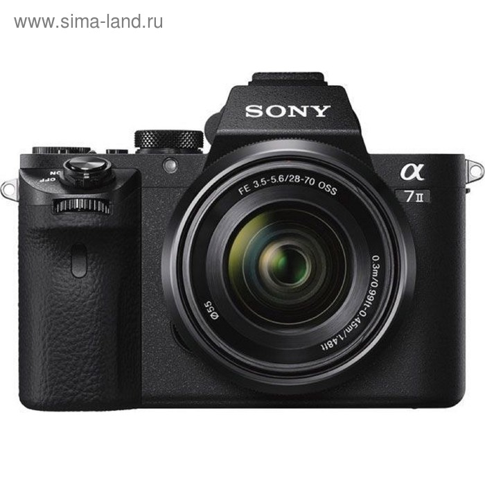 фото Фотоаппарат sony alpha a7 ii, 24.3мп, 28-70мм, 1080p, 3", wifi, черный