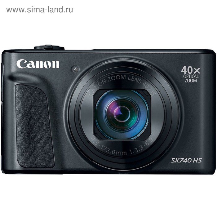 фото Фотоаппарат canon powershot sx740hs, 21.1мп, 4k, 3", lcd, sdxc, sd, sdhc, wifi, черный