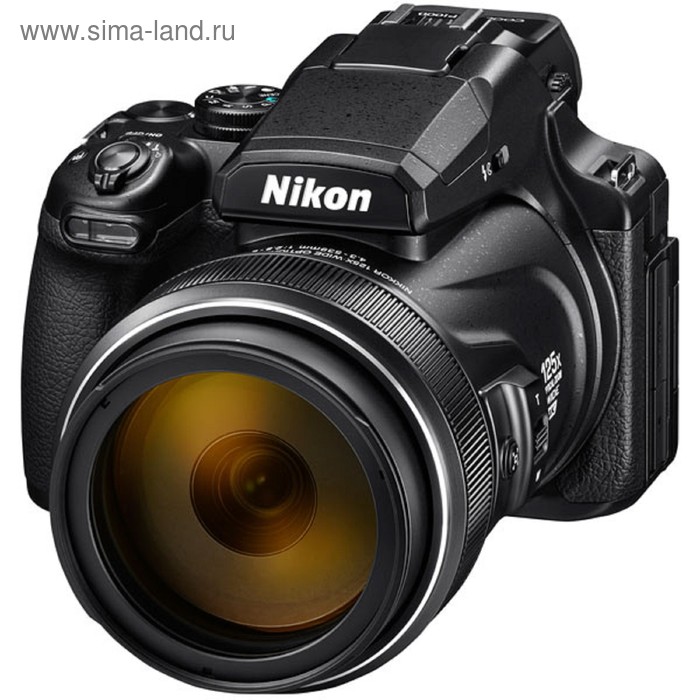 фото Фотоаппарат nikon coolpix p1000, 16мп, 4k, 3.2", lcd, sdxc, cmos, hdmi, wifi, gps, черный
