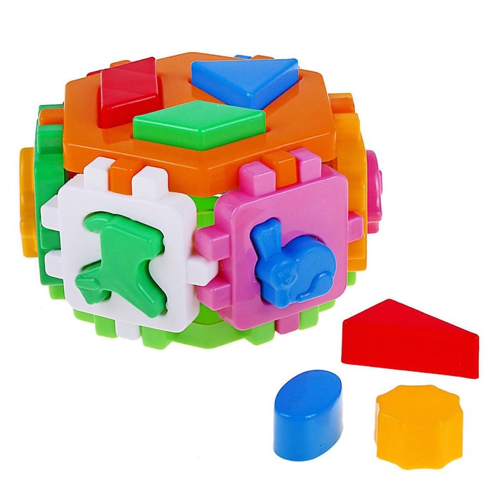 Куб «Умный малыш. Гексагон №1» куб умный малыш гексагон 2 технок 1998 логика сортеры деревянные игрушки 1998