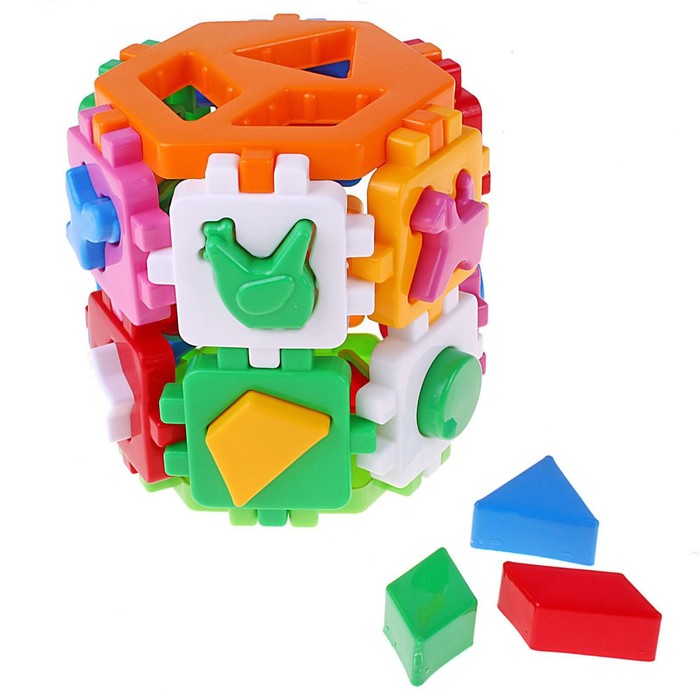 технок игрушка сортер куб умный малыш Игрушка сортер-куб «Умный малыш»