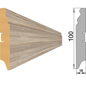 

Напольный плинтус МДФ 100E 2000x100x16 Дуб Винтаж