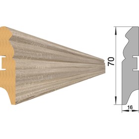 

Напольный плинтус МДФ 70E 2000х70х16 Дуб Винтаж