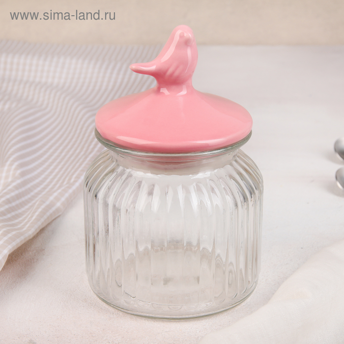 

Банка для сыпучих продуктов «Птичка», 500 л, 11×17 см