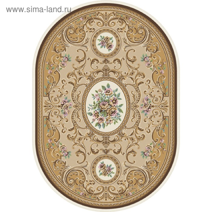 

Ковёр овальный Roxy D702, размер 200 х 290 см, цвет beige