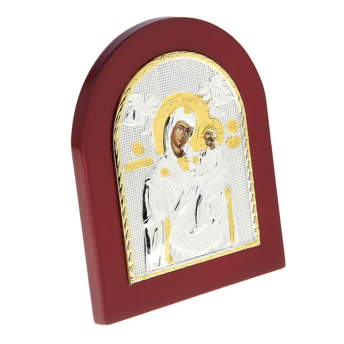 Икона "Пресвятая Богородица" на дереве, на подставке