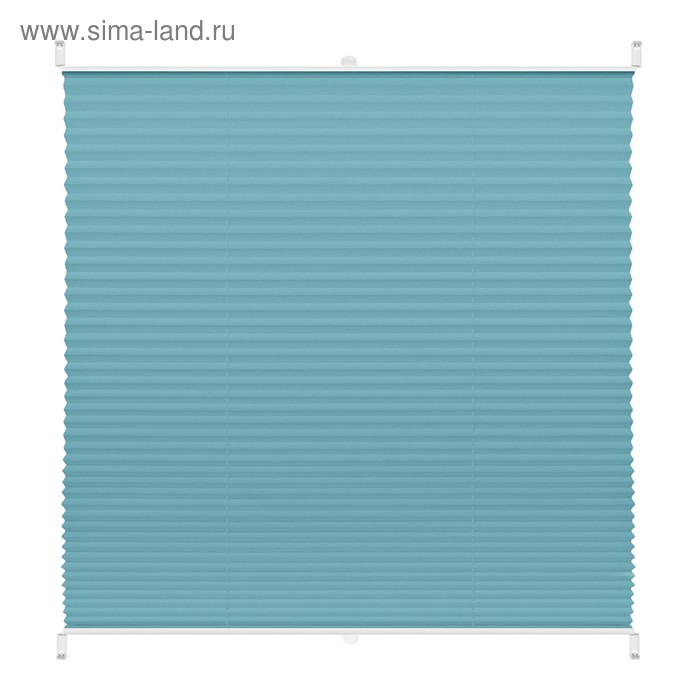 Штора плиссе «Плайн», 55 х 160 см, цвет бирюзовый