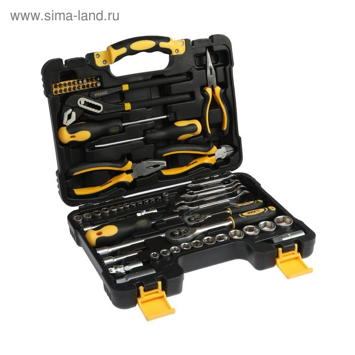 фото Набор инструментов wmc tools 3065, 65 предметов, 4-24 мм, 1/4", 3/8", пластиковый кейс