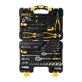 

Набор инструментов WMC TOOLS 3065, 65 предметов, 4-24 мм, 1/4", 3/8", пластиковый кейс