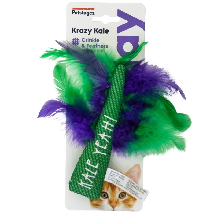 фото Игрушка petstages dental "капуста" для кошек, с кошачьей мятой, 20 см