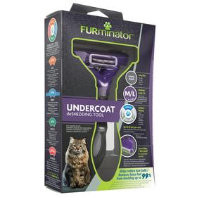 

Фурминатор FURminator M/L для больших кошек c длинной шерстью