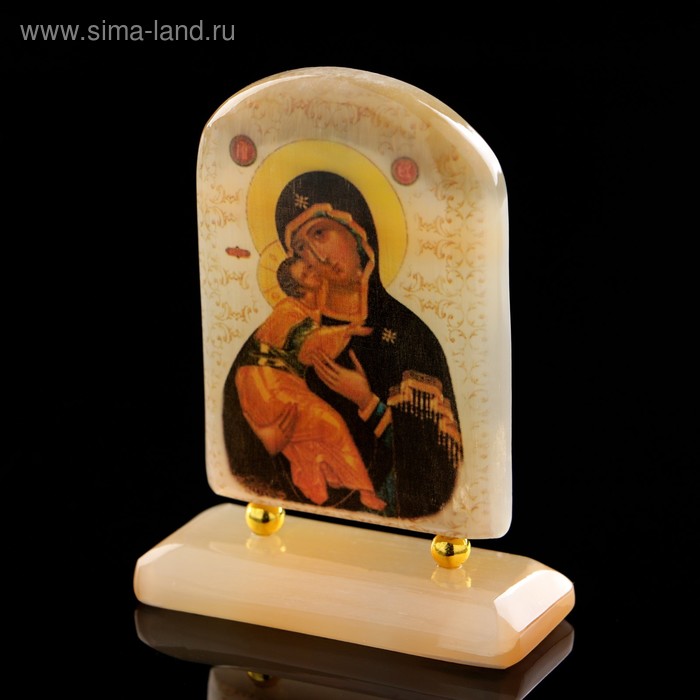 

Икона «Владимирская», на подставке, селенит