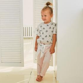 

Блузка для девочки MINAKU Cotton collection: Romantic, цвет белый/серый, рост 110 см