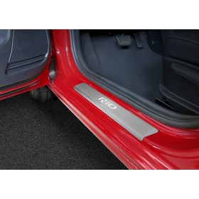 

Накладки порогов Rival для Kia Rio X-Line хэтчбек 2017-н.в., 4 шт, KIRI.2809.1G