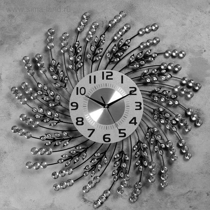 Часы настенные, серия: Ажур, Майен, плавный ход, d-60 см, d-22 см, 1 АА часы настенные серия ажур пелинья плавный ход 60 х 60 см d 22 см