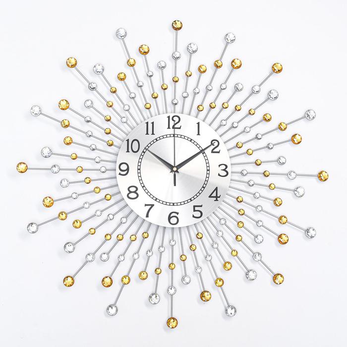Часы настенные, серия: Ажур, Оцьери, плавный ход, d-59 см, циферблат 22 см часы настенные серия ажур цветы сакуры плавный ход d 38 см циферблат 13 см