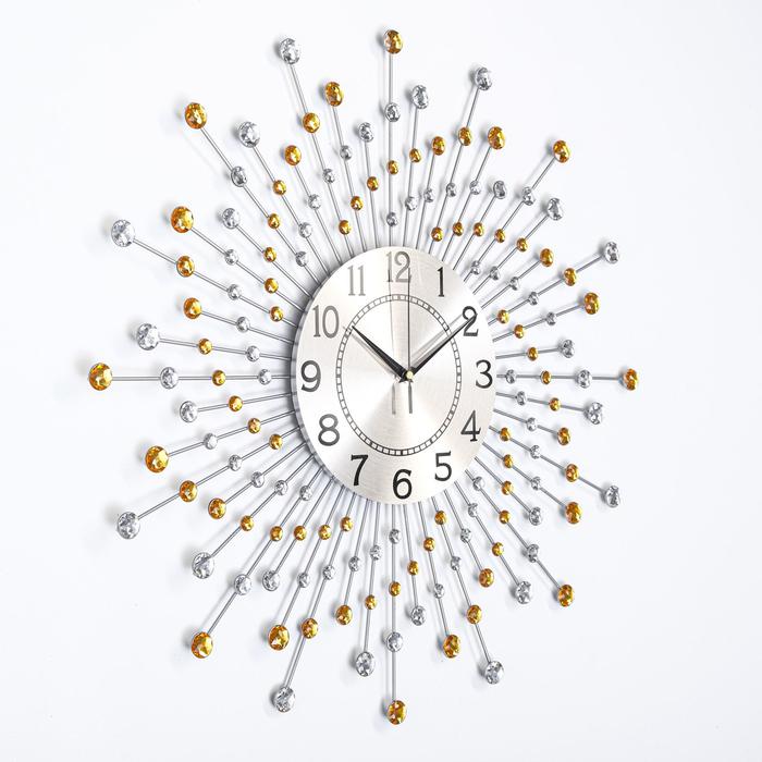 фото Часы настенные, серия: ажур, "оцьери", плавный ход, d-59 см, циферблат 22 см