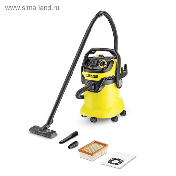 Пылесос Karcher WD 5 P 1100240 Вт 25 л очистка фильтра жёлтый 2699000₽