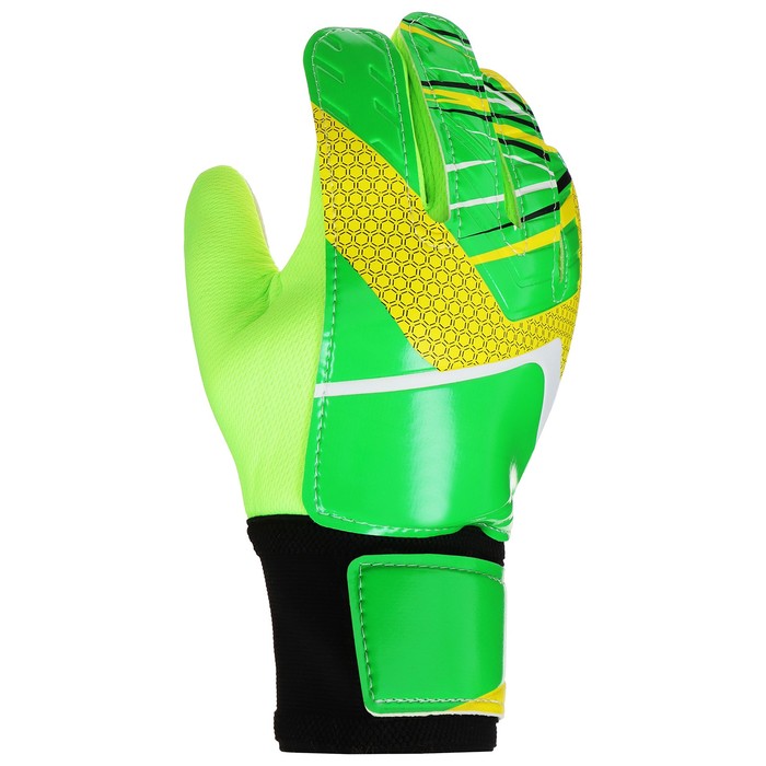 Перчатки вратарские ONLYTOP, р. 9, цвет зелёный перчатки вратарские alphakeepers vector nc extreme 10 201110 р р 9 5 белый