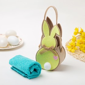 

Полотенце в корз. "Жёлтый заяц" 30х30 см, 100% хлопок, 360 гр/м2