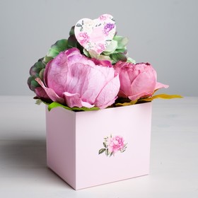 Коробка для цветов с топпером «Тебе с любовью», 11 х 12 х 10 см Ош