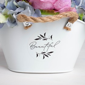 

Кашпо подарочное, белая Beautiful, 17 х10 х 11 см