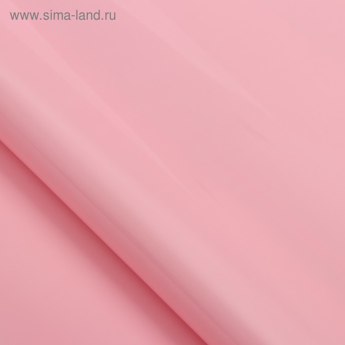 фото Пленка для цветов "ярко матовая", светло-розовый, 57 см х 5 м 65 микрон upak land